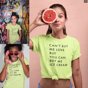 Women Neon Yellow Tee Shirt